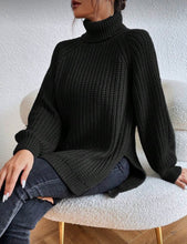 Drop Shoulder Frenchy Sweater - Black