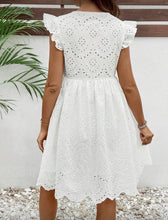 White Anglaise Maternity Dress