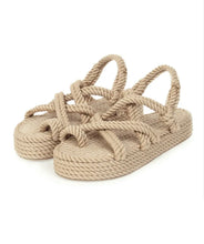Rope Espadrille Platform Sandals