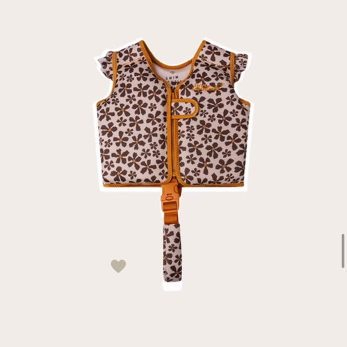 Swim Essentials - Swimming Vest - Yellow Daisy Orange/White 3-6 Years