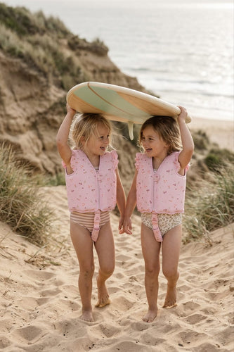 Lottie Swim Vest – Pink Floral