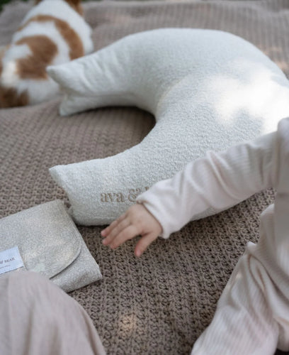 Boucle Crescent Nursing Cushion