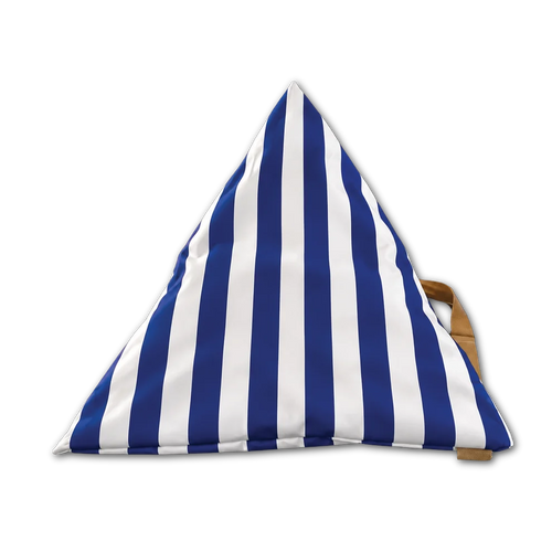 The Splendida Stripe Blue Slouchy Beach Pillow