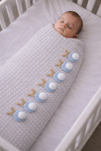 Bunny Crochet Crib Blanket