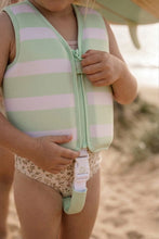 Stevie Swim Vest – Green Stripe