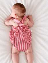 Baby Candy Cane Striped Romper
