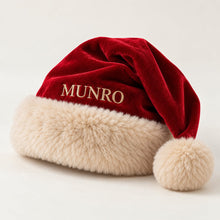Personalized Velvet Heirloom Santa Hat