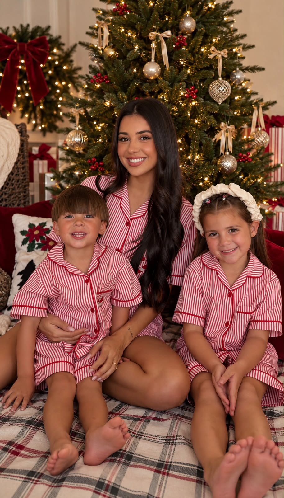 Ladies Candy Cane Sleepwear Set