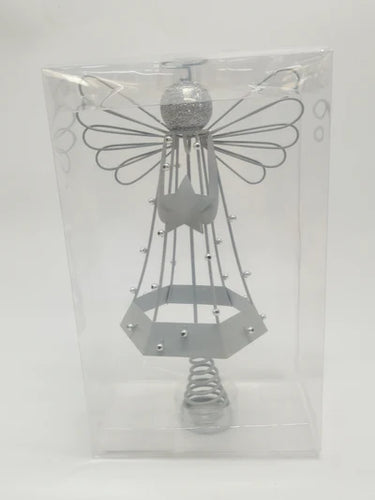 SILVER ANGEL TREE TOPPER