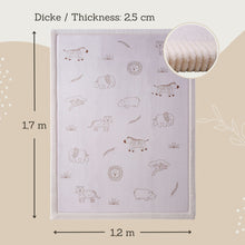 Hakuna Matte - CloudSoft Play Mat Carpet - Safari Animals 170 x 120 x 2.5 cm