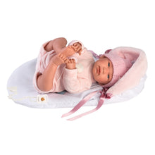 Llorens - Newborn Baby Girl Doll with Elephant Sleeping Bag, Clothing & Accessories: Tina - 44cm