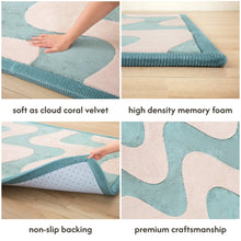 Hakuna Matte - CloudSoftRise Play Mat 3D Carpet - Waves 200 x 150 x 2.5 cm