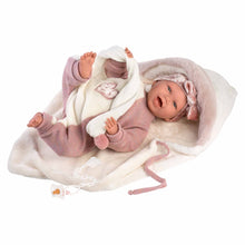 Llorens - Baby Girl Doll with Blanket Wrap, Clothing & Accessories: Mimi - 42cm