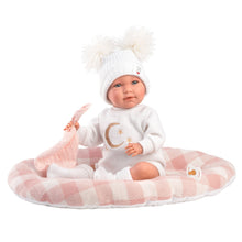 Llorens - Baby Girl Doll with Crying Mechanism, Clothing & Bed Cushion: Mimi - 42cm