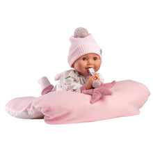 Llorens - Baby Girl Doll with Crying Mechanism, Clothing & Cushion: Heidi - 42cm