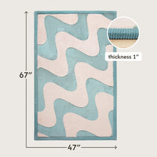 Hakuna Matte - CloudSoftRise Play Mat 3D Carpet - Waves 170 x 120 x 2.5 cm