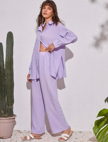 Luxe Co-ord Set - Lavender