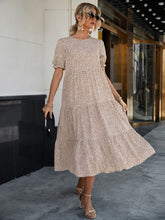 Leopard Print Smock Dress