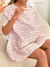 Blush Leopard Wearable Feeding Cover