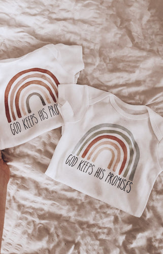 ‘God Keeps His Promises’ Rainbow Onesie