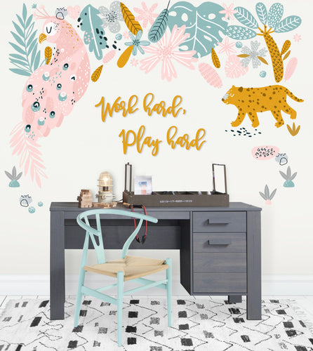 Pastels and Peacocks Wall Art