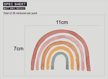 Rusty Dusty Rainbow Wall Pattern Decals