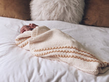 Chunky Bobble Knit Crib Blanket