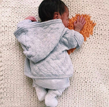 Heart Hand Knit Crib Blanket