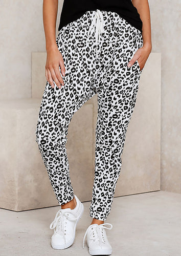 Wild Wild Jogger Skinny Pants - White