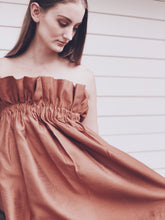 Pure Linen Paperbag Dress