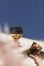 TORTOISE SHELL TUMBLER GLASSES - SET OF 4