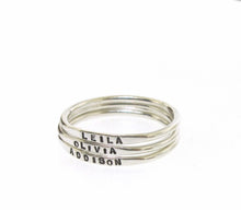 Personalized Stacking Rings