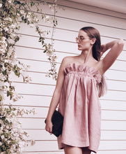 Pure Linen Paperbag Dress