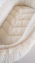 Cotton + Macrame Fringe Trim Sleeping Pod