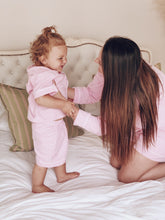 Adults Seersucker Pink Gingham Check Sleepwear Set