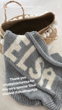 Personalized Chunky Hand Knit Blanket