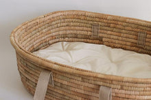 Ko-coon Moses Basket Natural - with SAND hemp handles