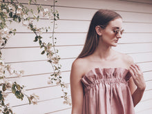 Pure Linen Paperbag Dress