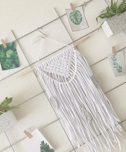 Macrame Small Wall Hanging with Fringe