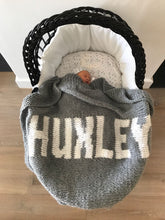 Personalized Chunky Hand Knit Blanket