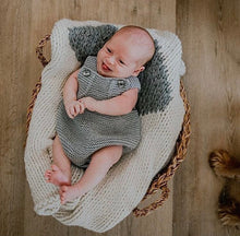 Heart Hand Knit Crib Blanket