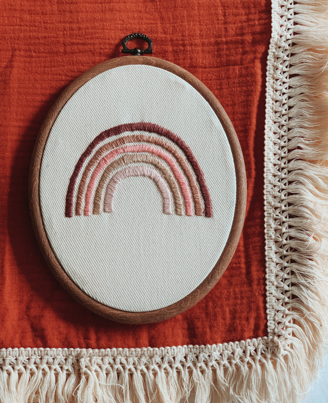 Custom Threaded Hand Embroidered Hoops