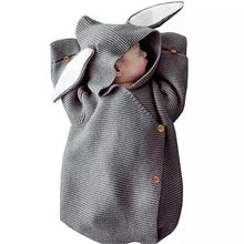 Knitted Bunny Ear Swaddle Blanket