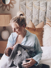 Knitted Animal Crib Blanket
