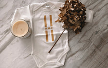 Monogram Gold Onesie