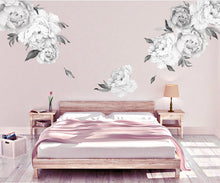Falling for Peonies - Grayscale