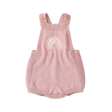Cotton Rainbow Knit Romper