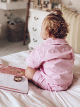 Adults Seersucker Pink Gingham Check Sleepwear Set