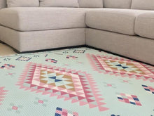 Moroccan Rug/ Grey Stripe Play Mat