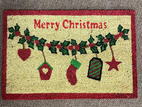 XMAS MAT STOCKING DESIGN